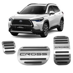 Pedaleira Corolla Cross Automático Aço Inox GPI - Avenida Acessorios