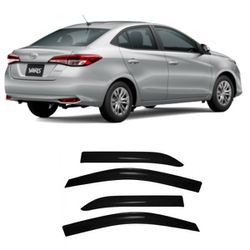 Calha de Chuva Defletor Yaris Sedan 2018 a 2025 4 ... - Avenida Acessorios