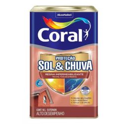 Resina Proteção Sol E Chuva 18L Incolor Coral - 1... - AZEVEDO TINTAS E EQUIPAMENTOS