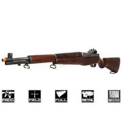 Rifle Elétrico Airsoft G&G TOP TECH M1 GARAND WOOD... - Airsoft e Armas de Pressão Azsports 