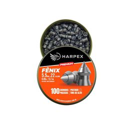 Chumbinho Harpex Fenix Premium 5.5mm 100pcs - HF55... - Airsoft e Armas de Pressão Azsports 