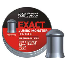 Chumbinhos JSB Exact Jumbo Monster 5,5mm Peso médi... - Airsoft e Armas de Pressão Azsports 