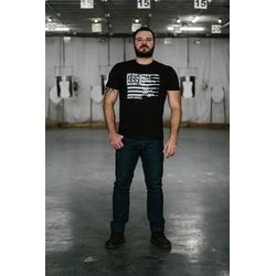Camiseta manga curta Knife Skull Gun Flag - camise... - Airsoft e Armas de Pressão Azsports 