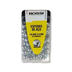 Esferas de Aço 6mm Rossi - 0189147059659 - Airsoft e Armas de Pressão Azsports 