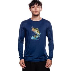 Camisa Manga Longa Masculina Dry Fit Bad Fish - Tu... - Bad Fish