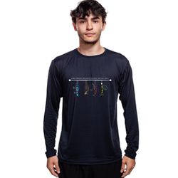 Camisa Manga Longa Masculina Dry Fit Bad Fish Isca... - Bad Fish