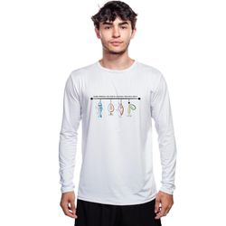 Camisa Manga Longa Masculina Dry Fit Bad Fish Isca... - Bad Fish
