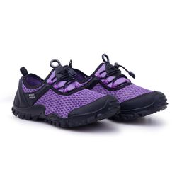 Tênis Feminino Esporte Pesca Track Air Mesh Lilás ... - Bad Fish