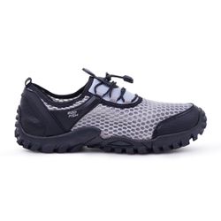 Tênis Masculino Esporte Pesca Track Air Mesh Cinza... - Bad Fish