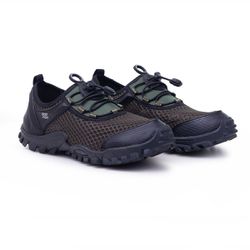 Tênis Masculino Esporte Pesca Track Air Mesh Oliva... - Bad Fish