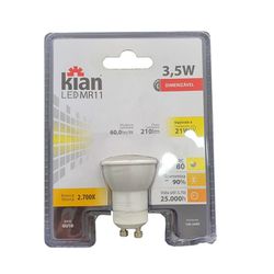 LÂMPADA LED MR11 3,5W 2700K BIVOLT DIMERIZAVEL - BA Elétrica - Sua Loja de Materiais Elétricos em Manaus