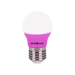 LÂMPADA LED BOLINHA 3W ROSA S30 BIVOLT - BA Elétrica - Sua Loja de Materiais Elétricos em Manaus