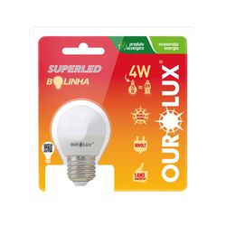 LÂMPADA LED BOLINHA 4W 2700K BIVOLT - BA Elétrica - Sua Loja de Materiais Elétricos em Manaus