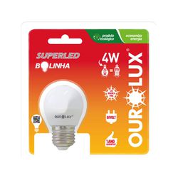 LÂMPADA LED BOLINHA 4W 6500K BIVOLT - BA Elétrica - Sua Loja de Materiais Elétricos em Manaus