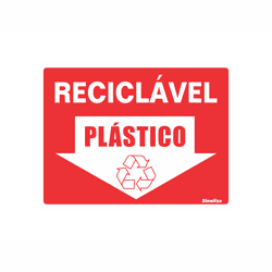 PLACA SINALIZAÇÃO PVC 15X20CM (RECICLÁVEL PLÁSTICO... - BA Elétrica - Sua Loja de Materiais Elétricos em Manaus