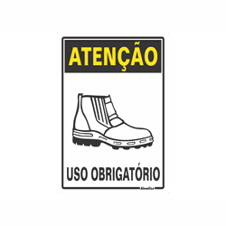 PLACA SINALIZAÇÃO PVC 20X30CM (ATENÇÃO USO OBRIGAT... - BA Elétrica - Sua Loja de Materiais Elétricos em Manaus
