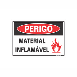 PLACA SINALIZAÇÃO PVC 20X30CM (PERIGO - MATERIAL I... - BA Elétrica - Sua Loja de Materiais Elétricos em Manaus