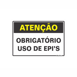 PLACA SINALIZAÇÃO PVC 20X30CM (USO OBRIGATÓRIO DE ... - BA Elétrica - Sua Loja de Materiais Elétricos em Manaus