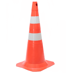 CONE SINALIZAÇÃO PVC RÍGIDO 75CM LARANJA E BRANCO ... - BA Elétrica - Sua Loja de Materiais Elétricos em Manaus