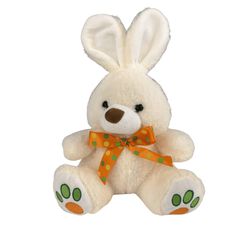 Coelho de Pelúcia com Lacinho Sortido 18cm FEC7551... - BAIUCA