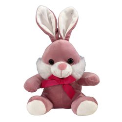 Coelho de Pelúcia com Laço 18cm Sortido Fizzy FDC5... - BAIUCA