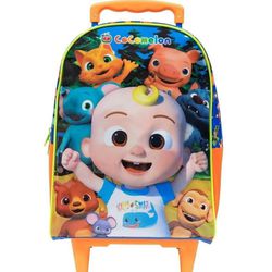 Mochila Escolar com Rodinhas Coco Melon - Disney K... - BAIUCA