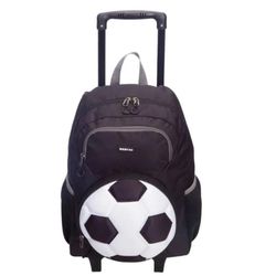 Mochila De Rodinhas Masculina Futebol Bola - Sesti... - BAIUCA