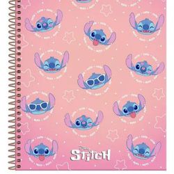 Caderno Stitch 80 Folhas 1x1 Universitário - Foron... - BAIUCA