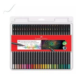 Lápis de Cor Supersoft Faber-Castell - 50 Cores - BAIUCA