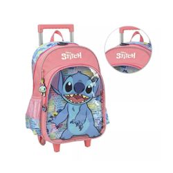 Mochila Infantil Stitch Salmão - Luxcel - BAIUCA