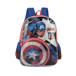 Mochila Escolar Capitão América - Luxcel - BAIUCA