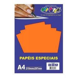 Papel Plus Laranja 120g - 20 Folhas Off Paper - BAIUCA