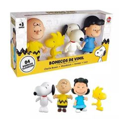  Bonecos Vinil Snoopy e Amigos - Lider - BAIUCA