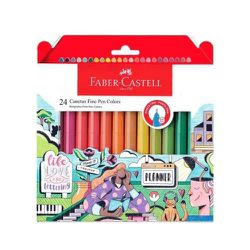 Kit Caneta Fine 24 Cores Faber Castell - Expressão... - BAIUCA