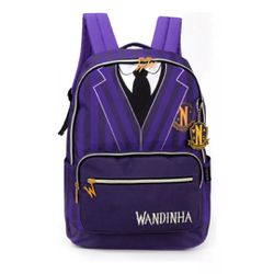 Mochila nfantil Wandinha Roxa Luxcel - BAIUCA