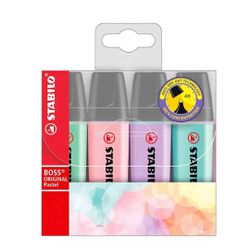 Marca Texto Boss c/ 4 Cores Stabilo - BAIUCA