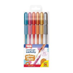 Caneta Gel Tris Inkfinity Glitter C/ 6 Fun - BAIUCA