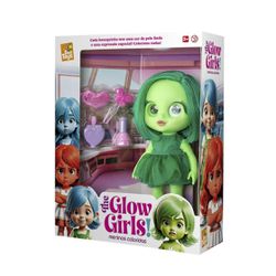 Boneca Glow Girls Verde Olívia - Bee Toys - BAIUCA