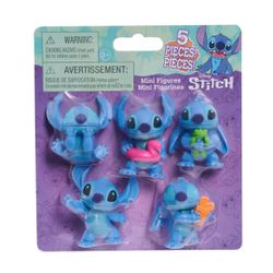 Stitch Conjunto 5 Mini Bonecos Colecionáveis Disne... - BAIUCA