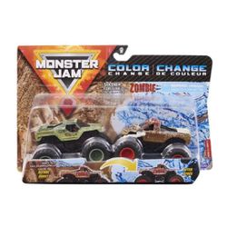Monster Jam Pack 3 Carrinhos Color Change Candide - BAIUCA