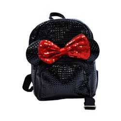 Mochila Feminina Minnie Preta Vernizada Taimés - BAIUCA