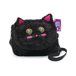 Bolsa Pelúcia Gatinho Preto Polibrinq - BAIUCA