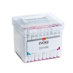 Marcador Dual Brush Evoke 80 Cores Neon BRW - BAIUCA