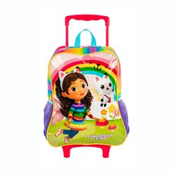 Mochila de Rodinhas Feminina Casa Mágica da Gabby ... - BAIUCA