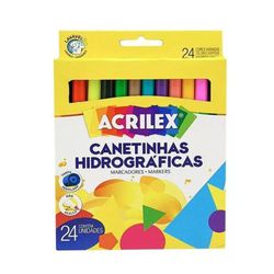 Canetinhas Hidrográficas Tampa Ventilada C/24 Core... - BAIUCA