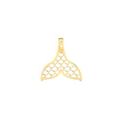 Pingente ouro amarelo 18k - Sereia - BAMBINA JOIAS