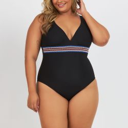 BODY MAIÔ ELASTIC PRETO - Banho de Mar