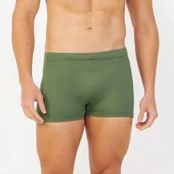 SUNGA BOXER COM BOLSO EXTERNO VERDE MILITAR - Banho de Mar