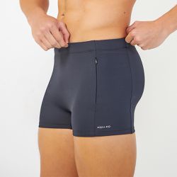 SUNGA BOXER COM ZIPER VERTICAL PRETO - Banho de Mar