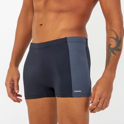 SUNGA BOXER COM BOLSO INTERNO PRETO C/ GRAFITE - Banho de Mar